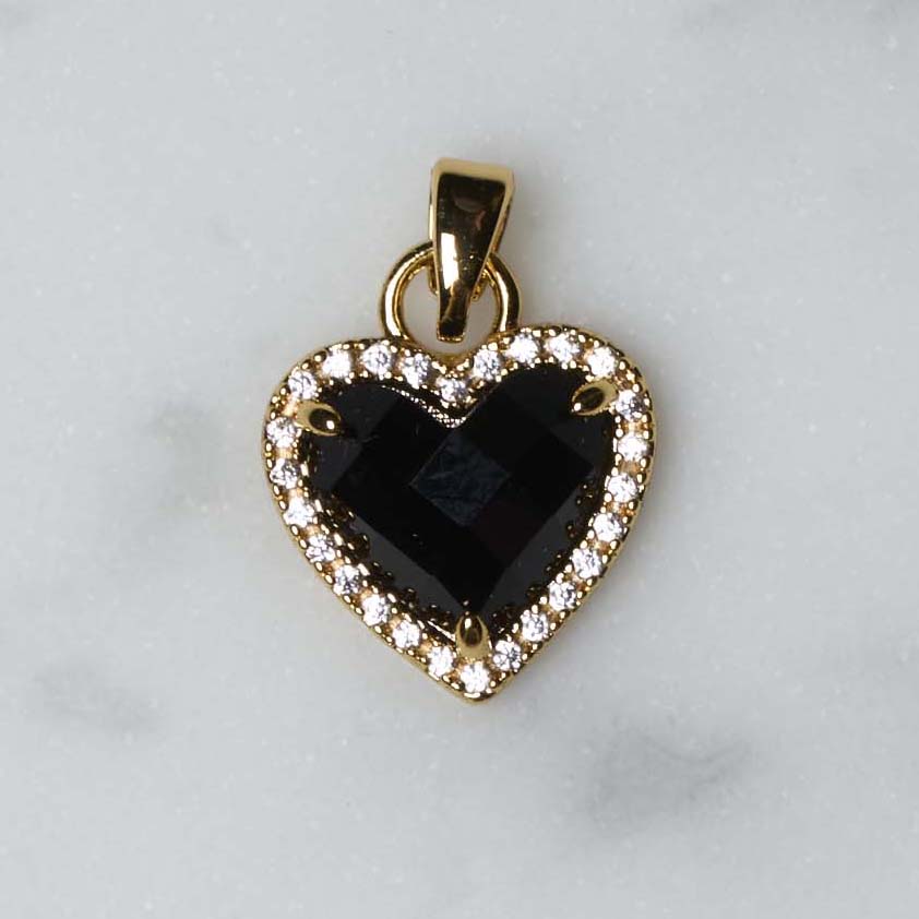 Smykke -Sort hjerte