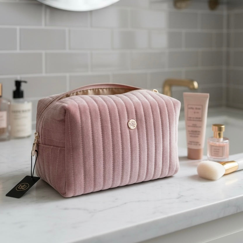 Make-up bag Velur - Rosa