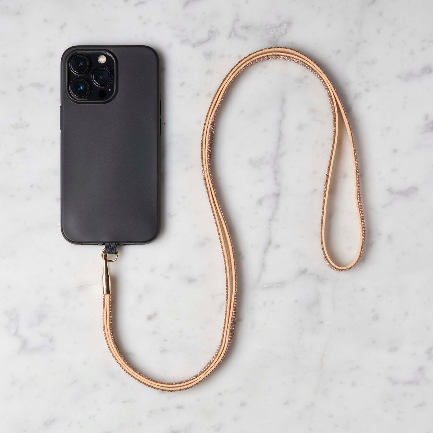 Mobilstropp - Glitter gull, lang