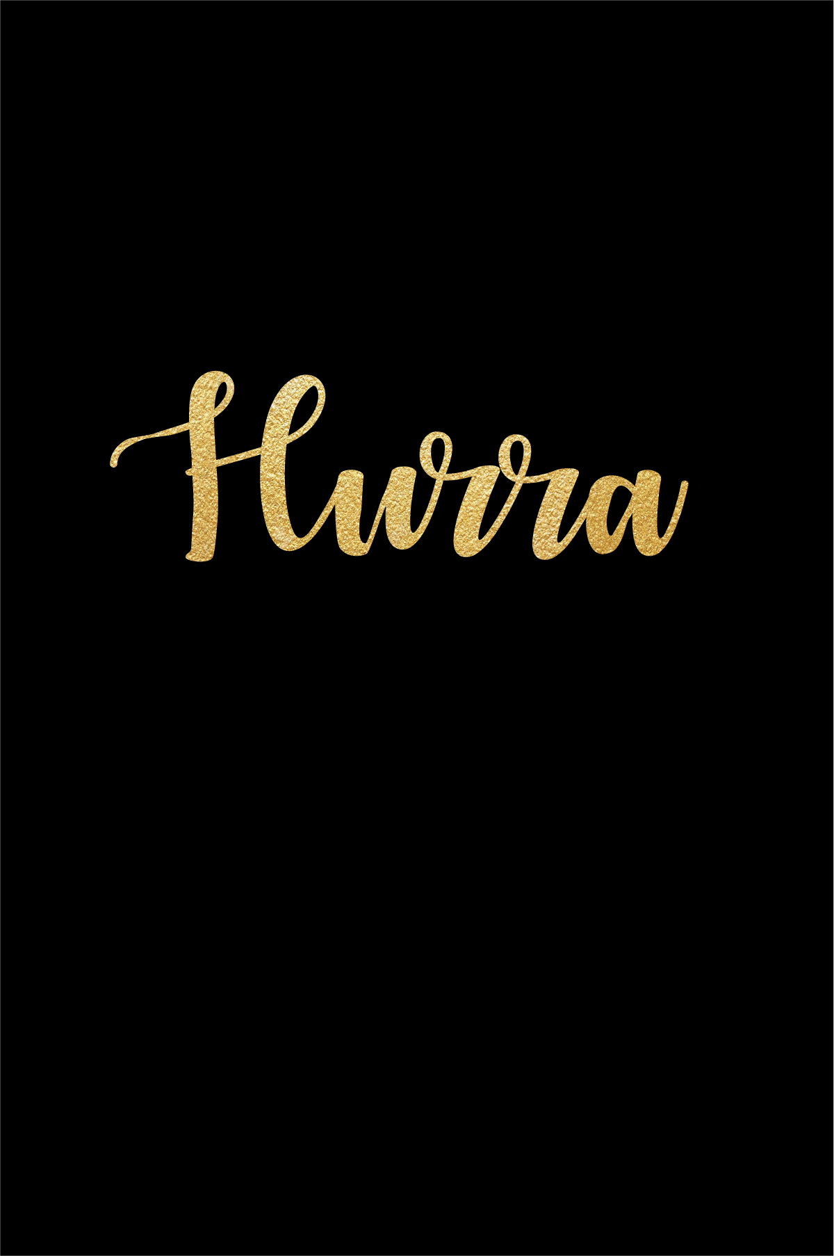 Gratulasjonskort "Hurra"