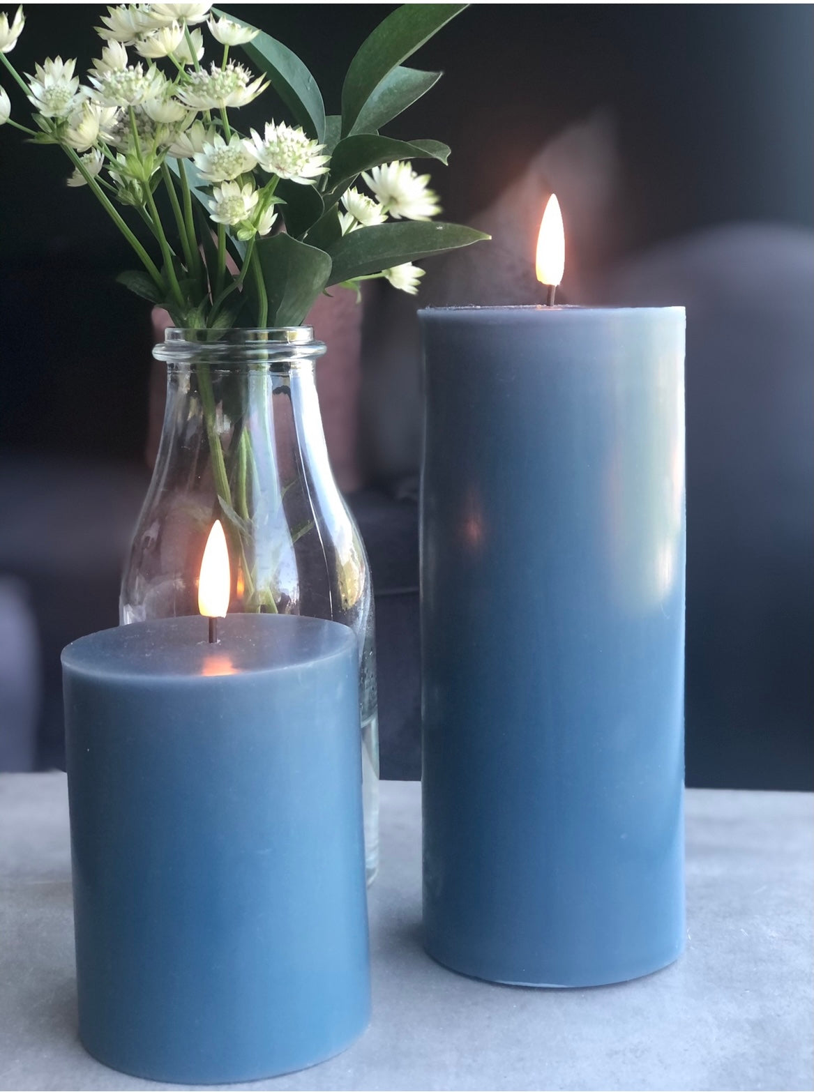 Naturtro LED-kubbelys, petrol 9 cm