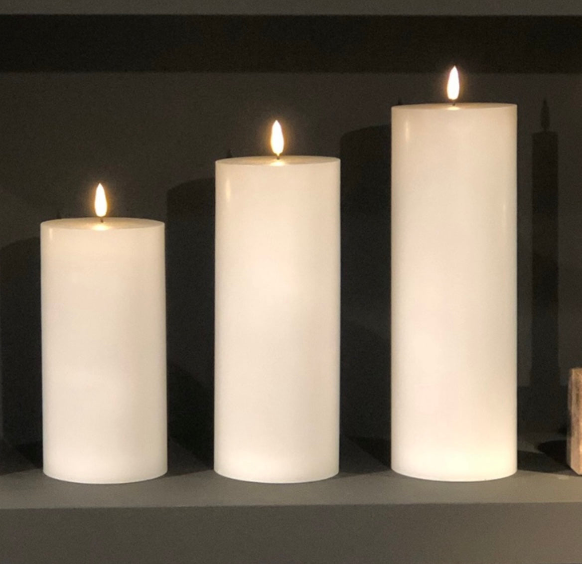 Naturtro LED-kubbelys, hvit 30 cm