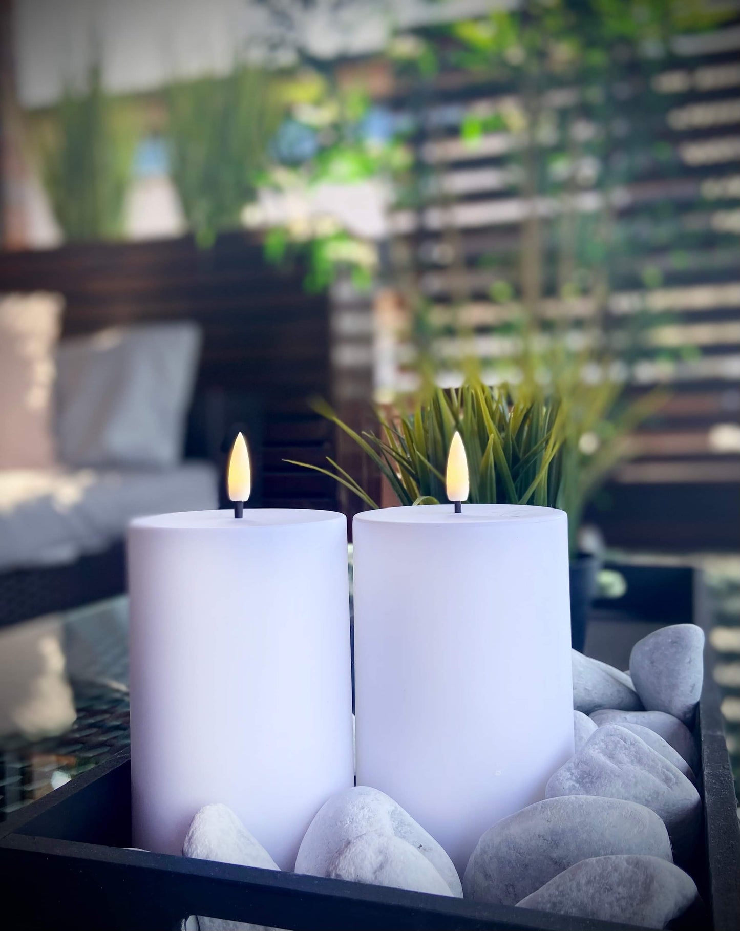 NYHET! Naturtro UTELYS, hvit 7,5x12 cm