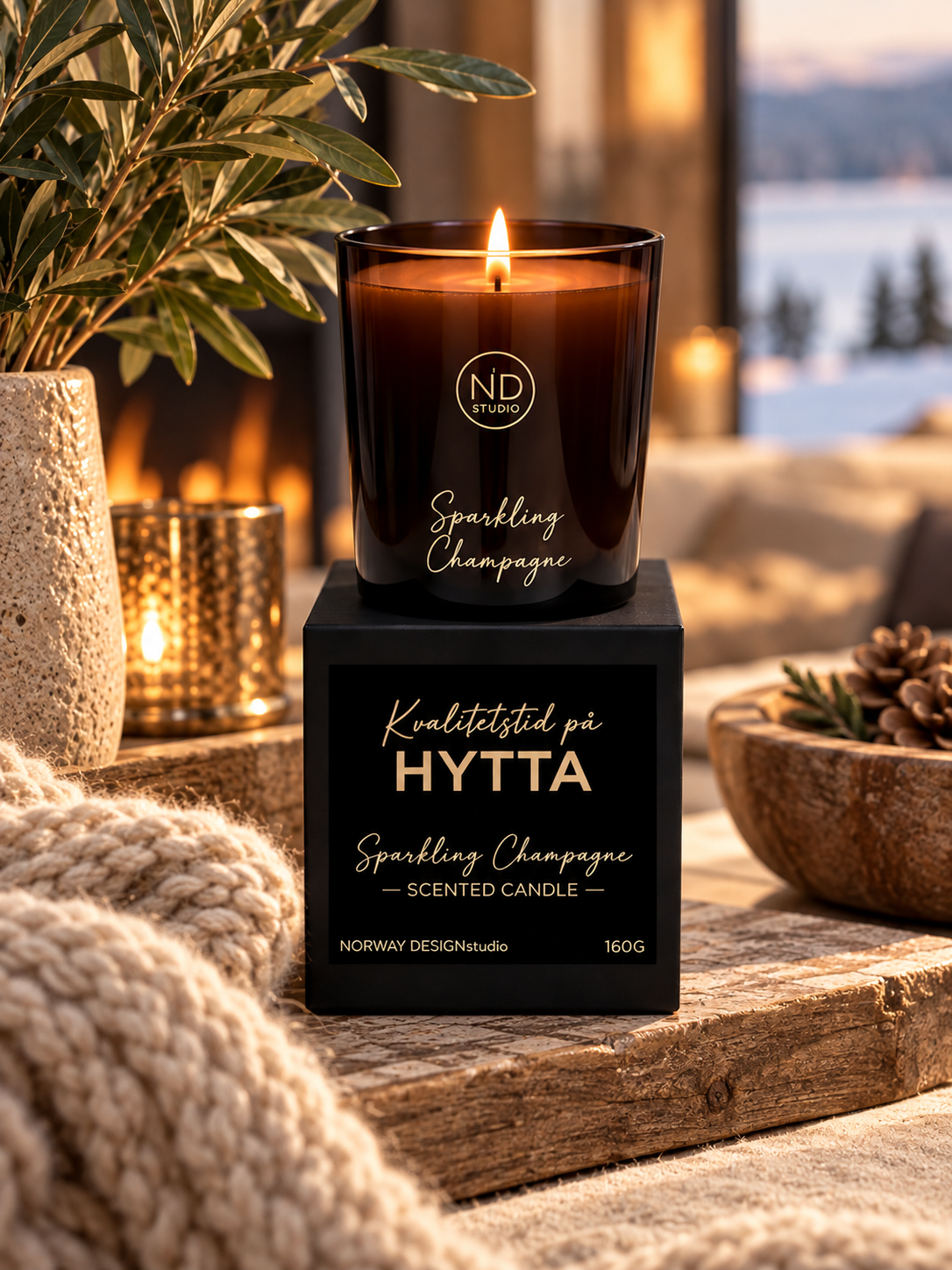 Duftlys – Kvalitetstid på hytta – Sparkling Champagne