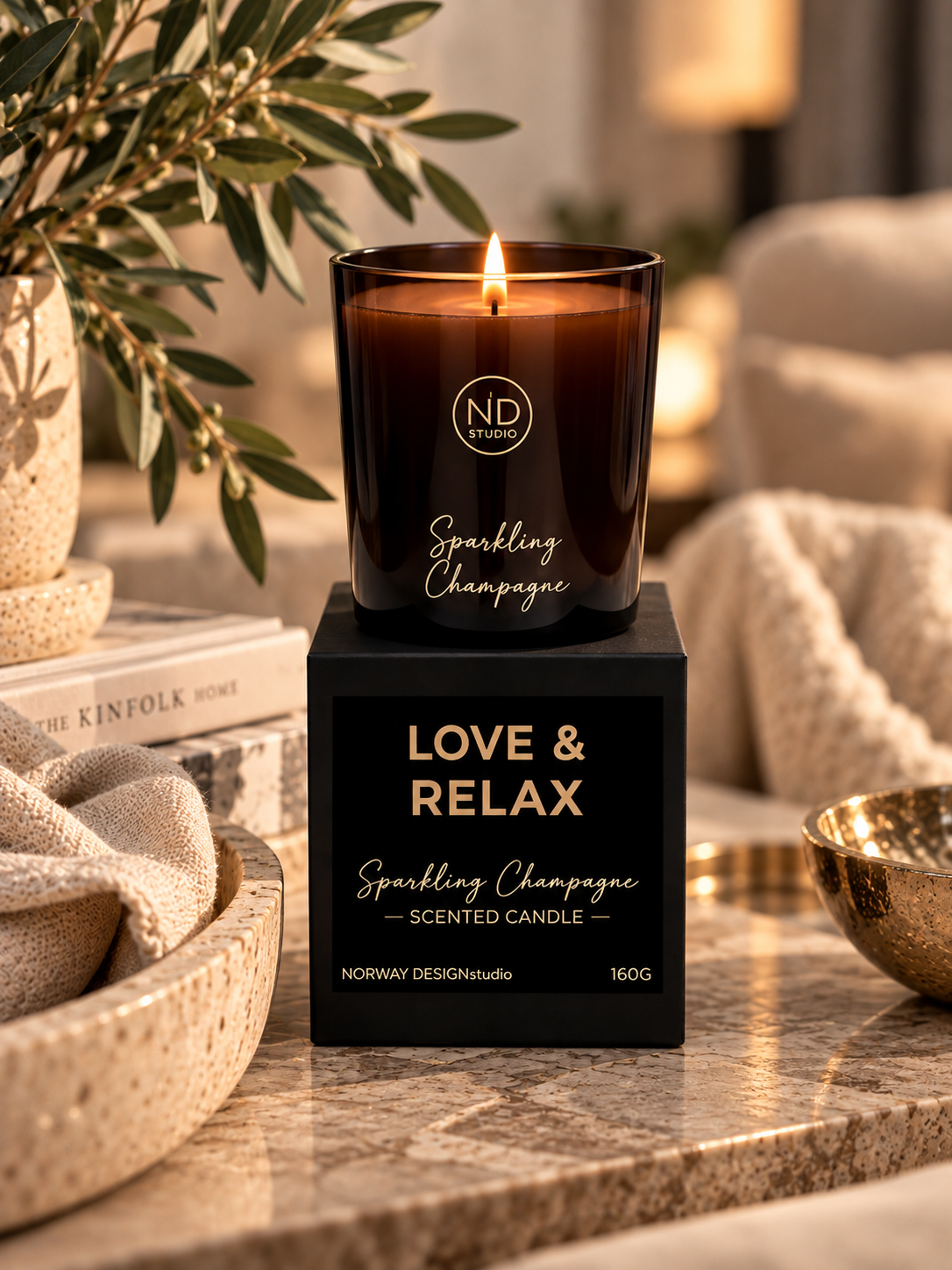 Duftlys – Love and relax – Sparkling Champagne