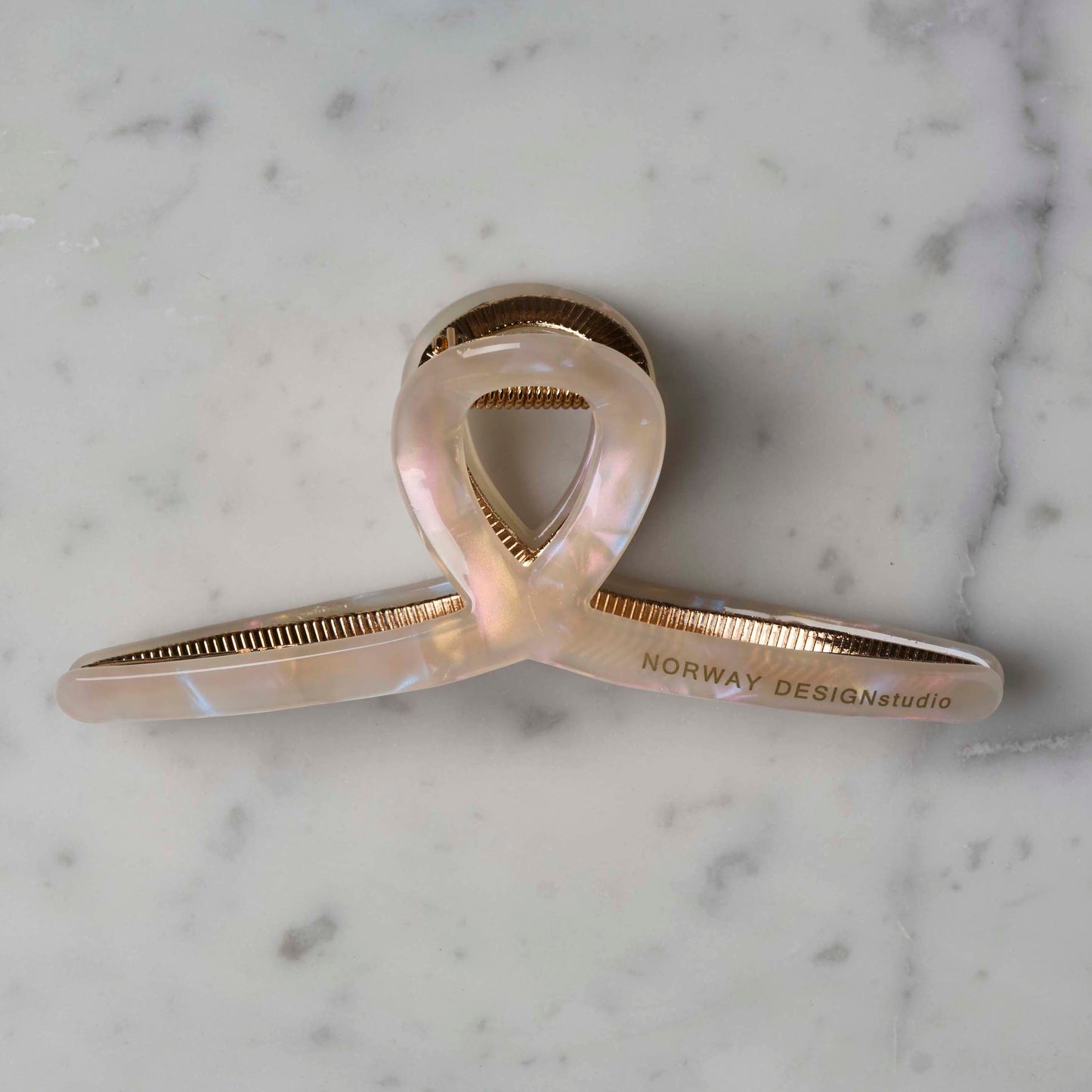 Hårklype med gull- Pearl