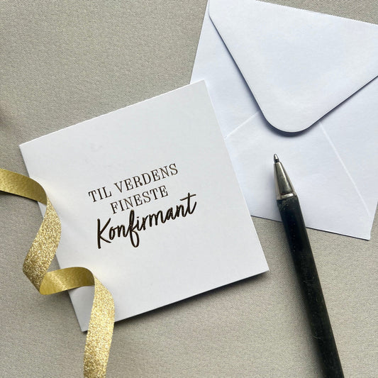 Gratulasjonskort "Konfirmant"