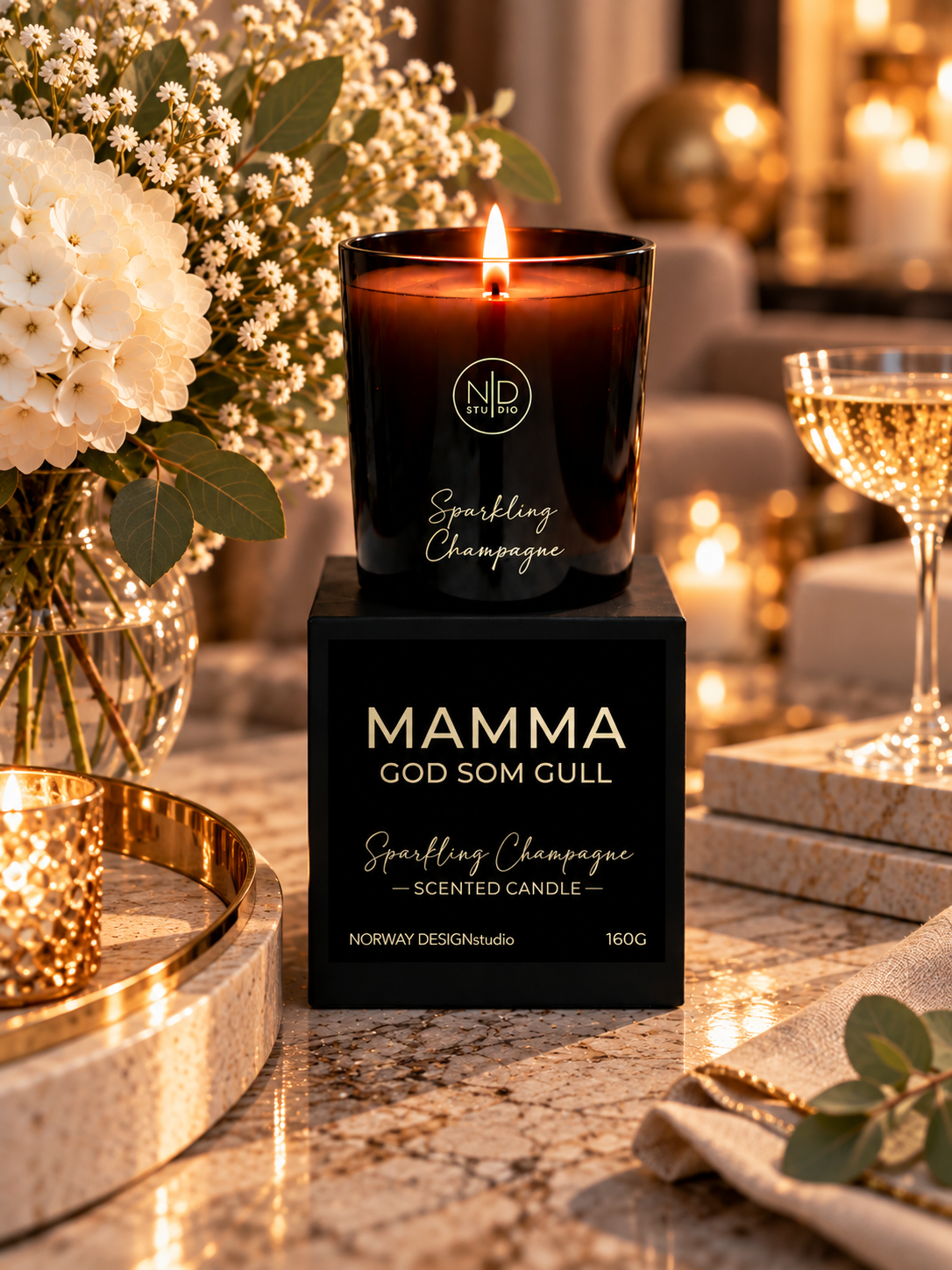Duftlys – Mamma, god som gull – Sparkling Champagne