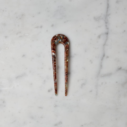 Hårpinne dobbel - liten- Jadewood