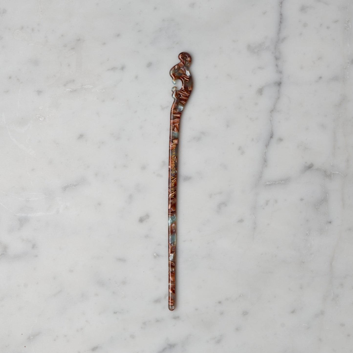 Hårpinne enkel - Jadewood