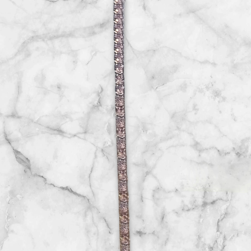 Elastisk armbånd med zirkonstener - Lys Rosa stener, Gull