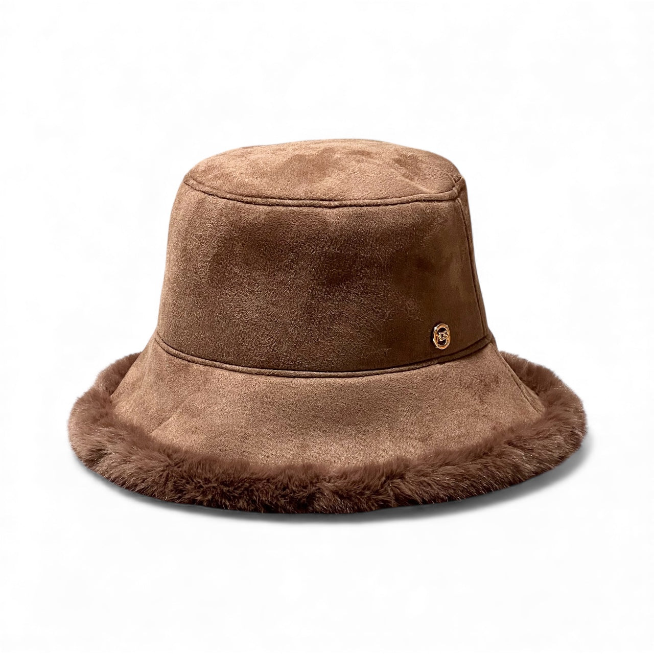 Fuskepels lue, Vendbar, brun