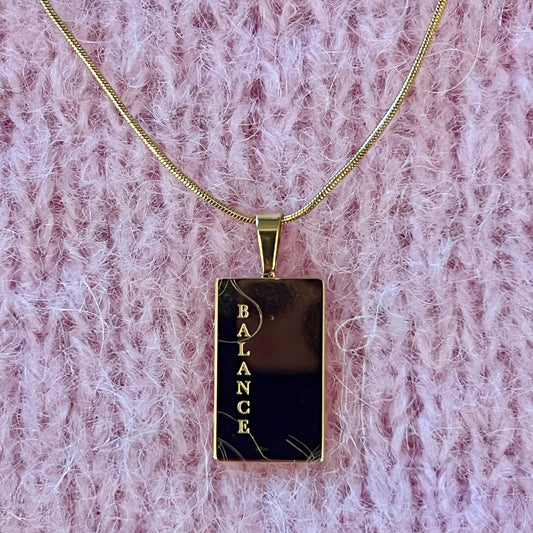 Tekstsmykke BALANCE