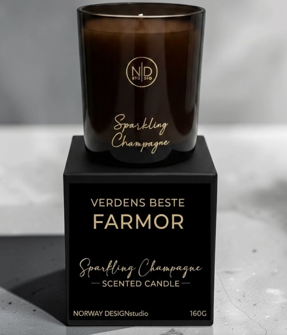 Duftlys – Verdens beste farmor – Sparkling Champagne
