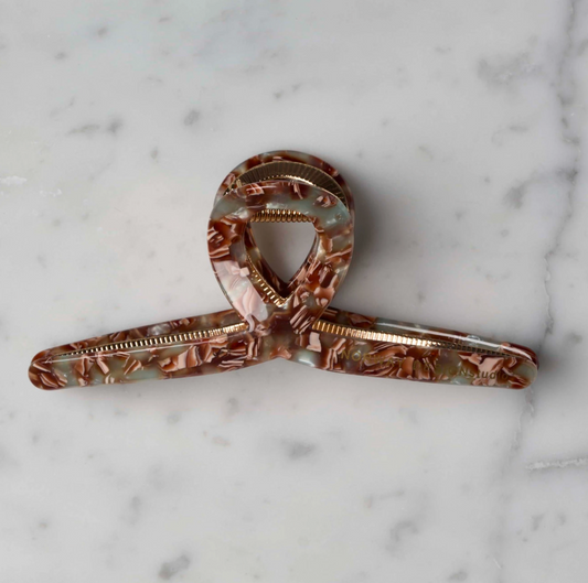 Hårklype med gull- Jadewood