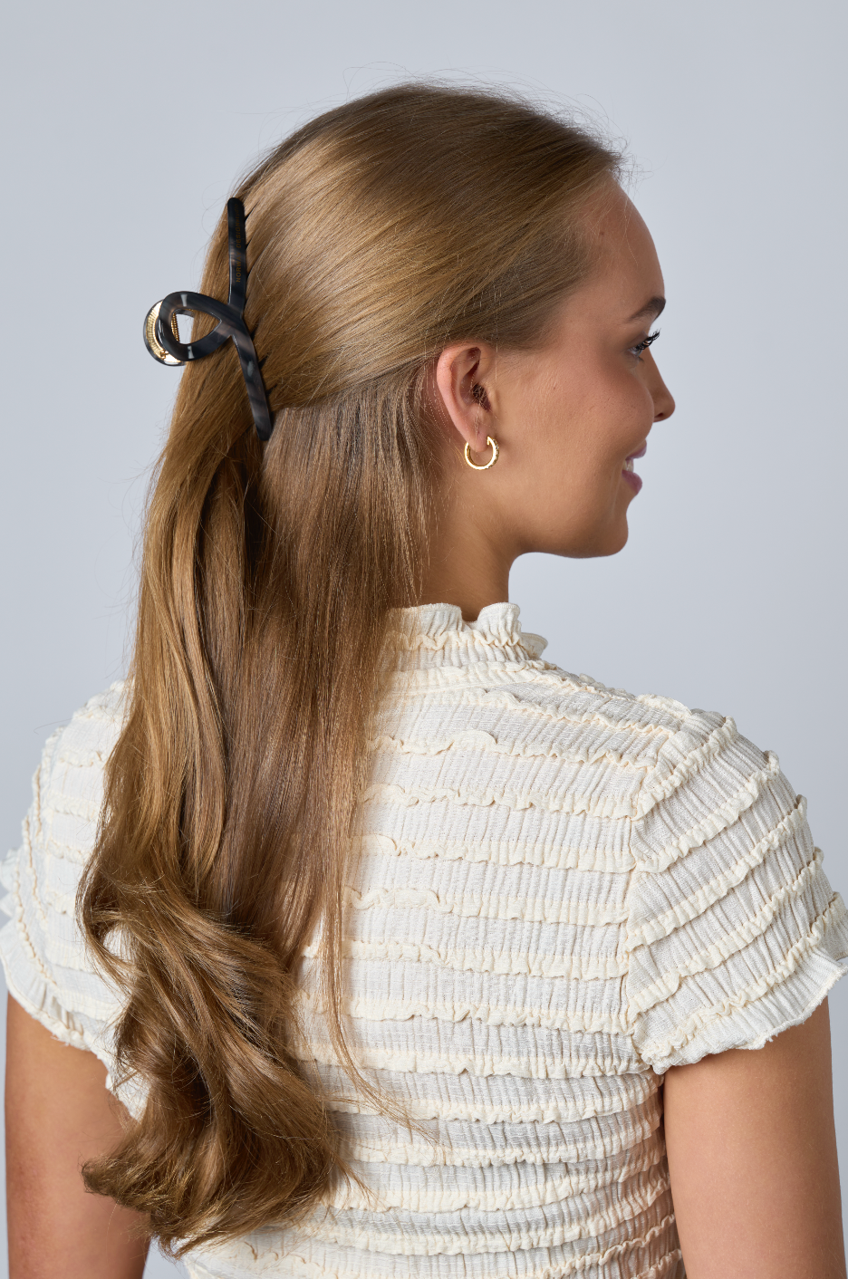 Hårklype med gull- Storm