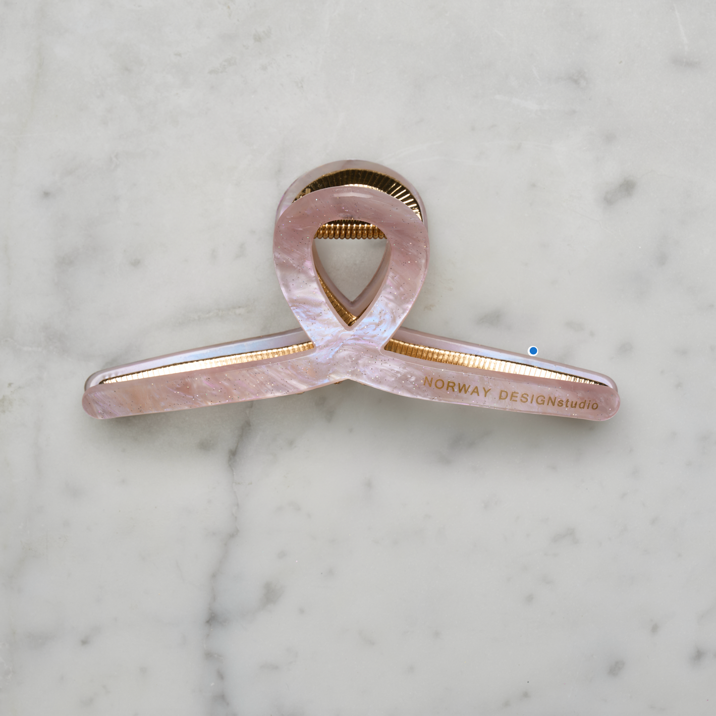 Hårklype med gull- Pink