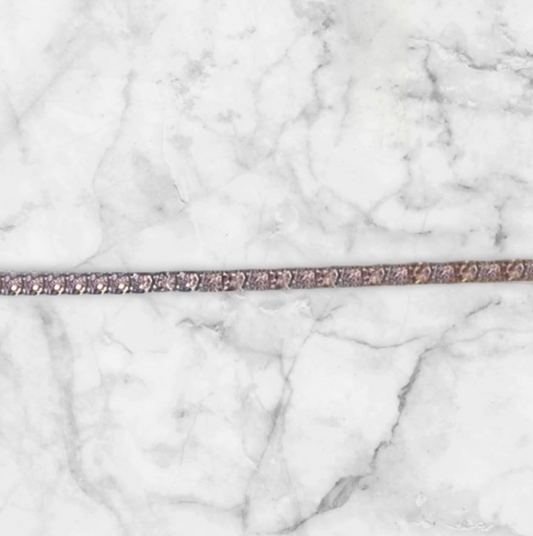 Elastisk armbånd med zirkonstener - Lys Rosa stener, Gull