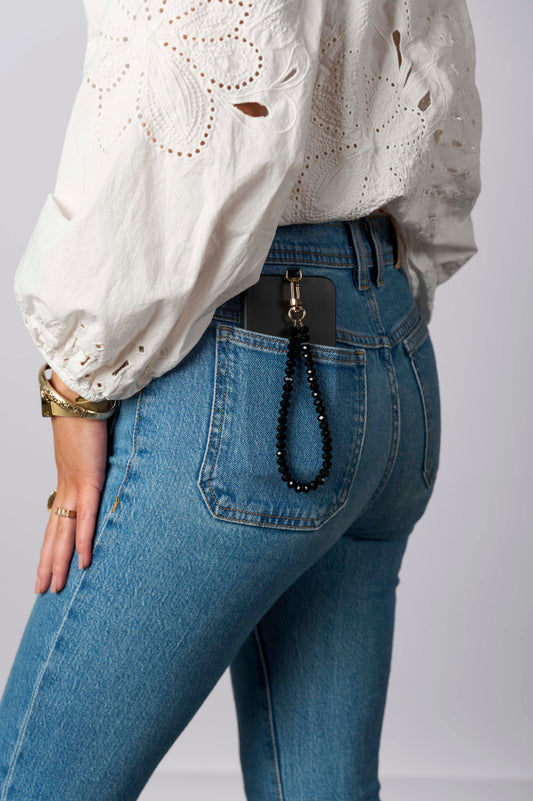 Mobilstropp - Glassperler kort sort