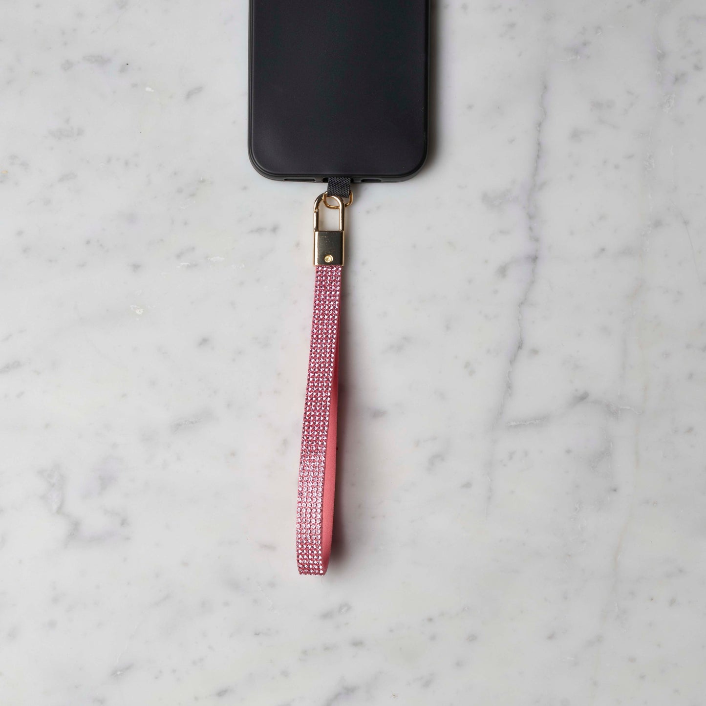 Mobilstropp - Glitter rosa, kort