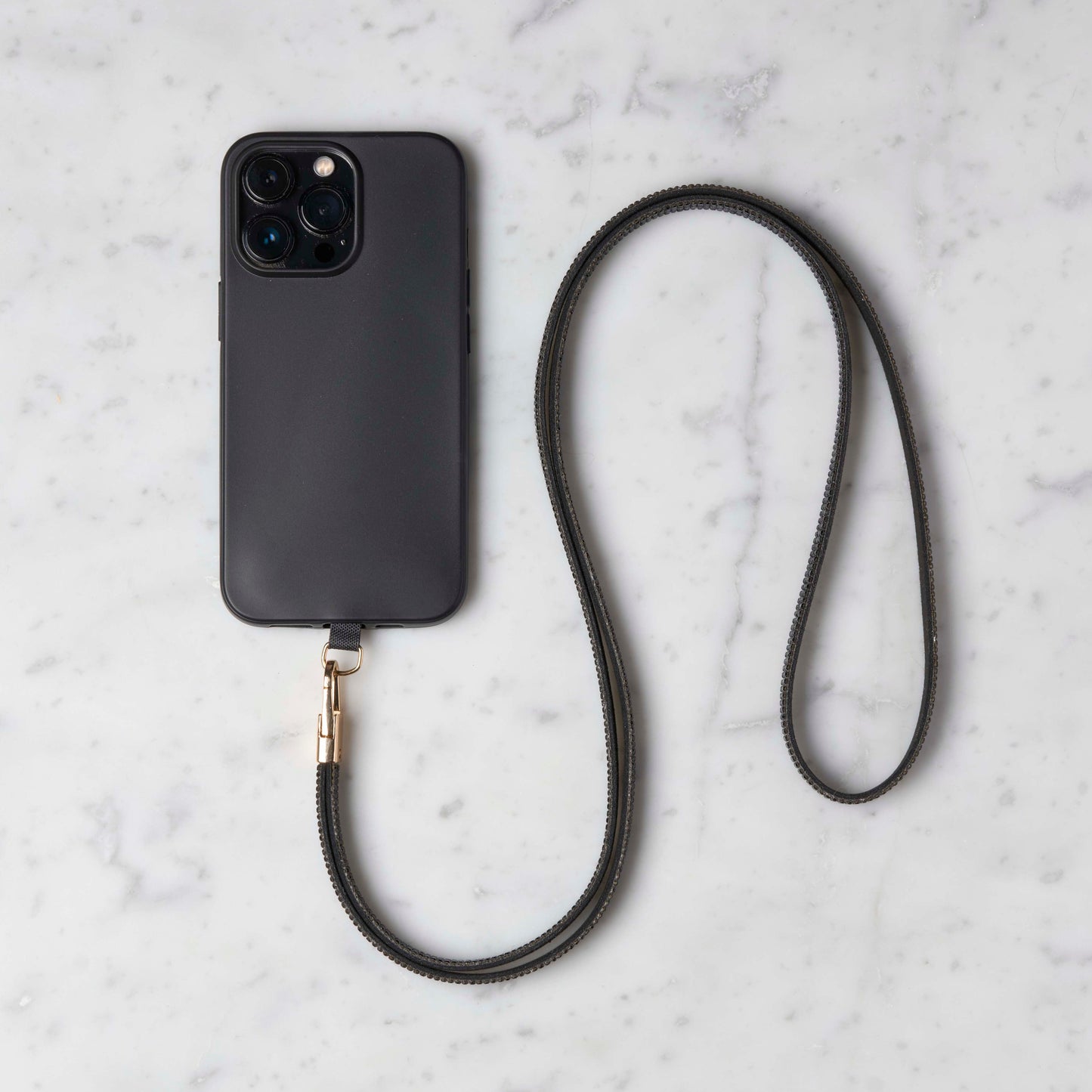 Mobilstropp - Glitter sort, lang