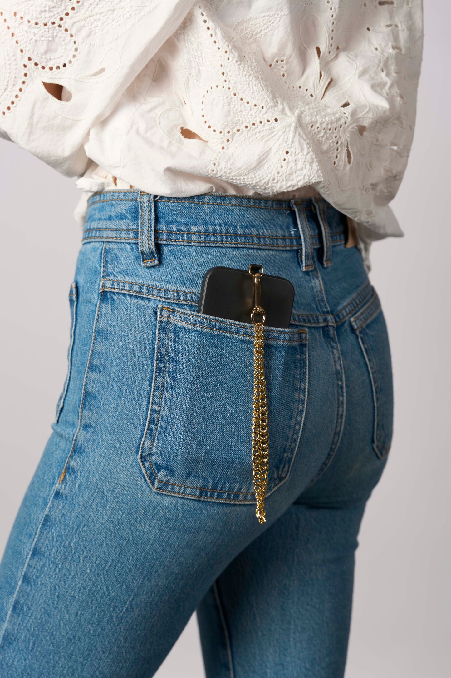 Mobilstropp - Gull lenke, kort