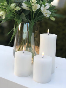 LED lys med blafrende flamme Norway design studio