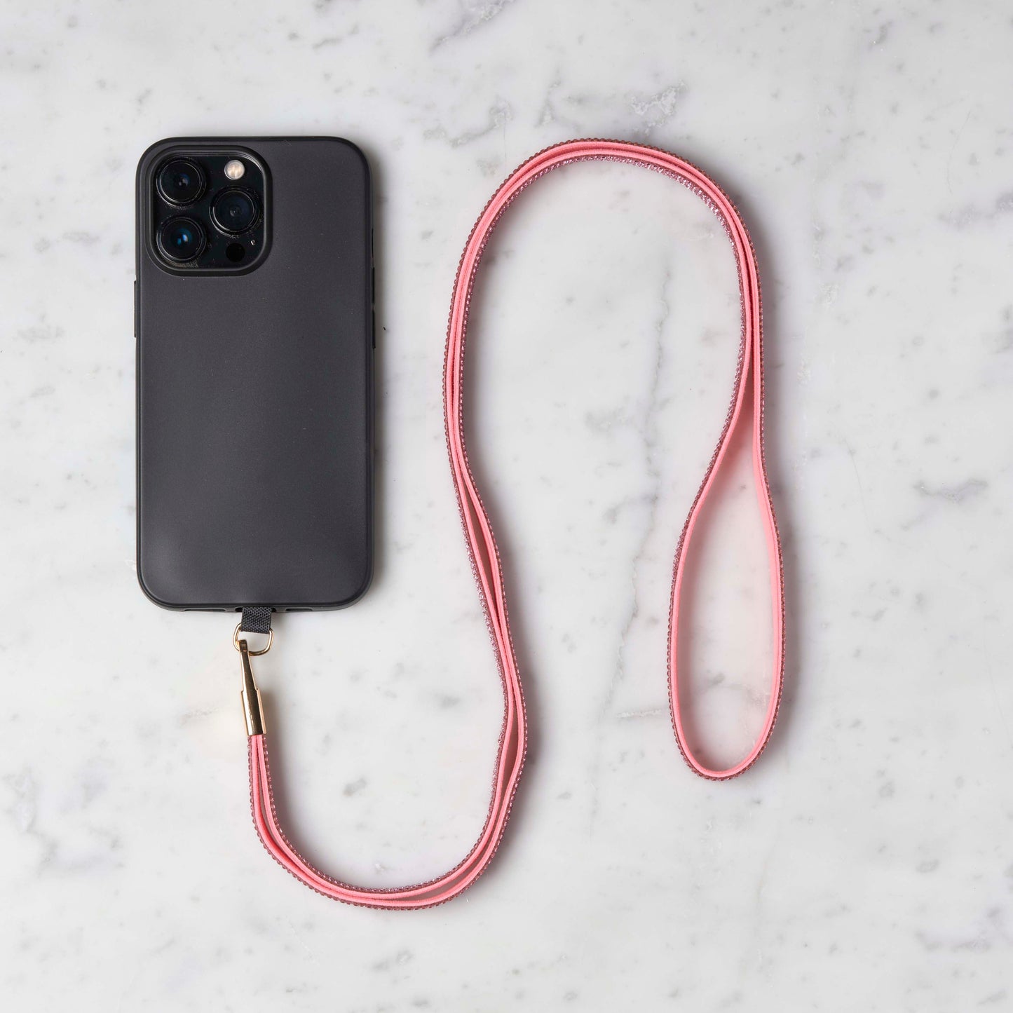 Mobilstropp - Glitter rosa, lang