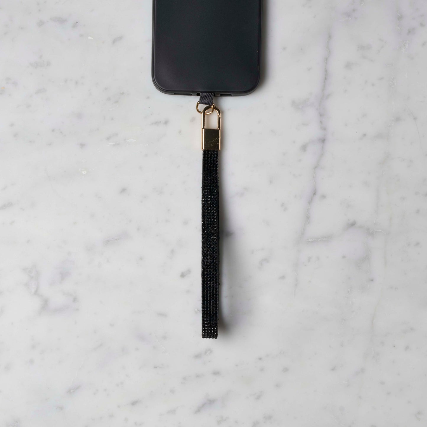 Mobilstropp - Glitter sort, kort