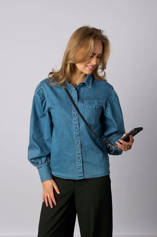 Mobilstropp - Basic- tykk snor sort