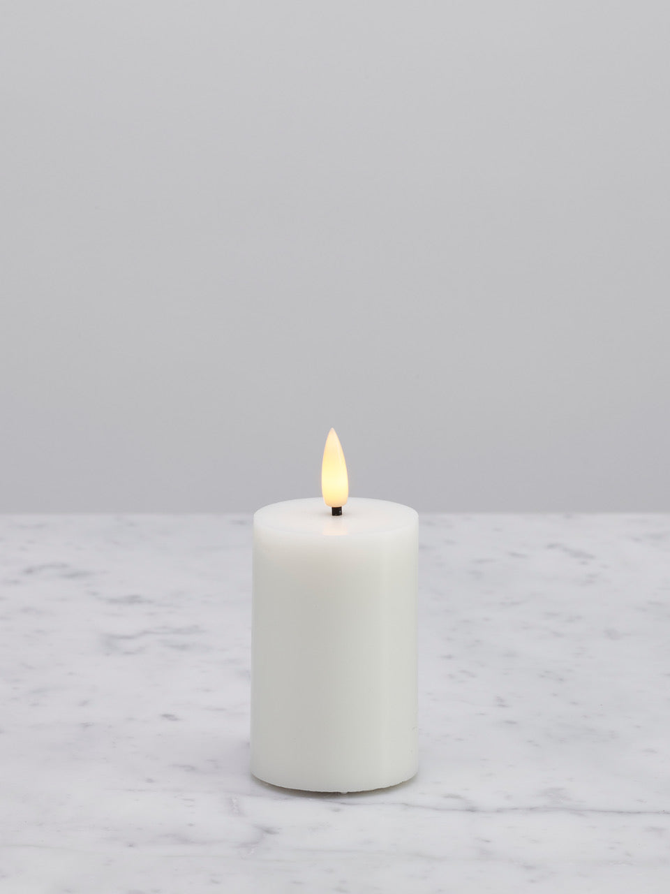 Naturtro LED-kubbelys, hvit 5 x 7,5 cm