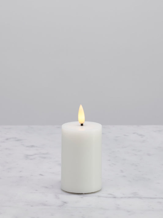 Naturtro LED-kubbelys, hvit 5 x 7,5 cm