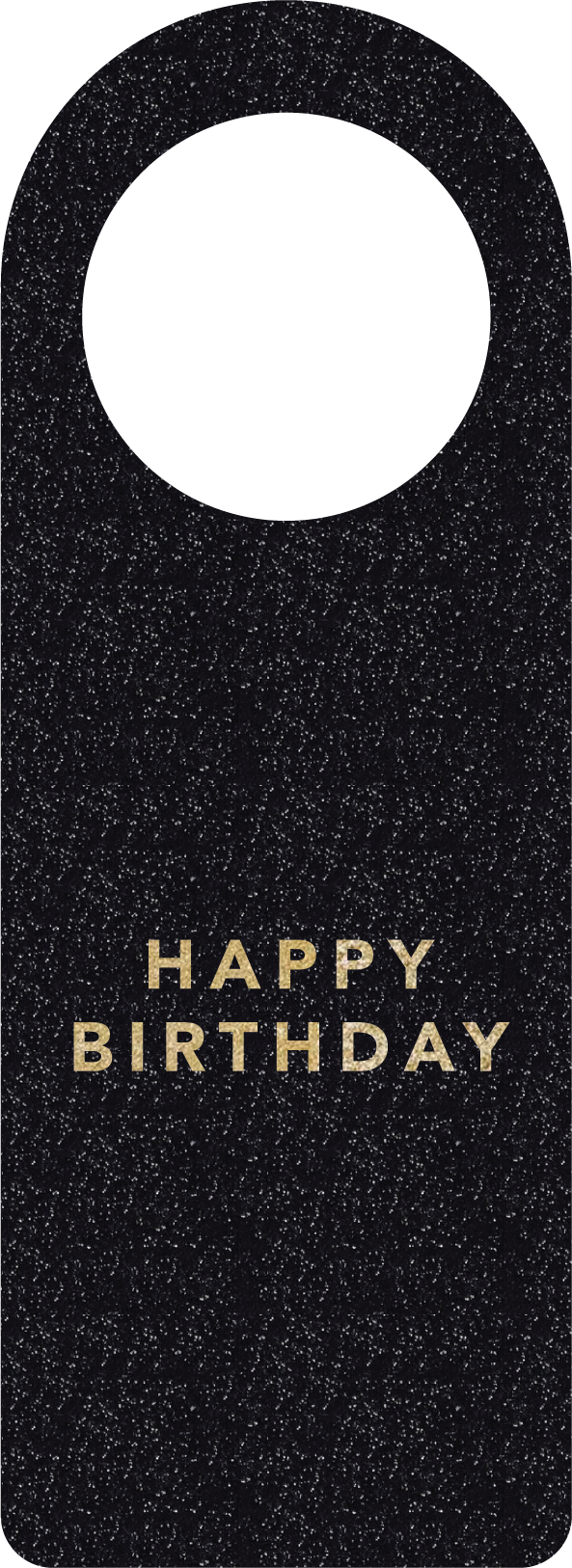 Flaskekort "Happy Birthday"