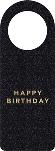 Flaskekort "Happy Birthday"