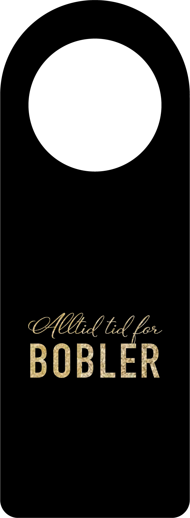 Flaskekort "Alltid tid bobler"