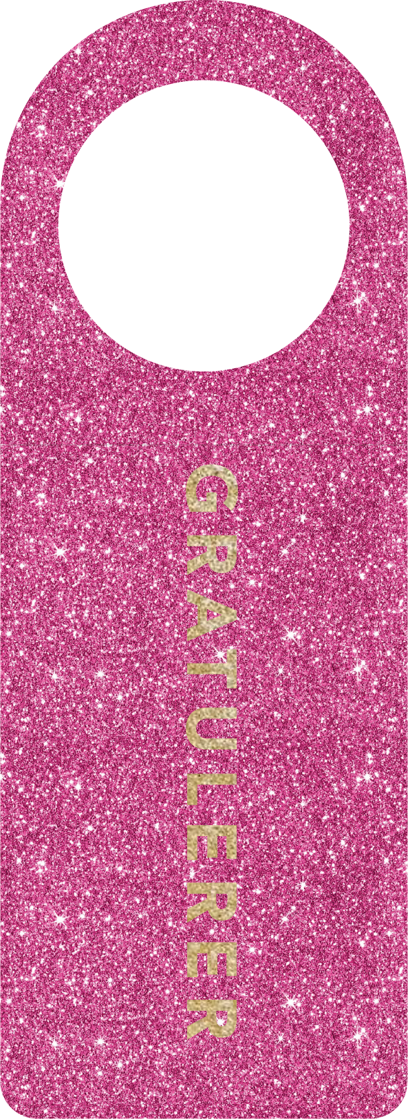 Flaskekort "Gratulerer"