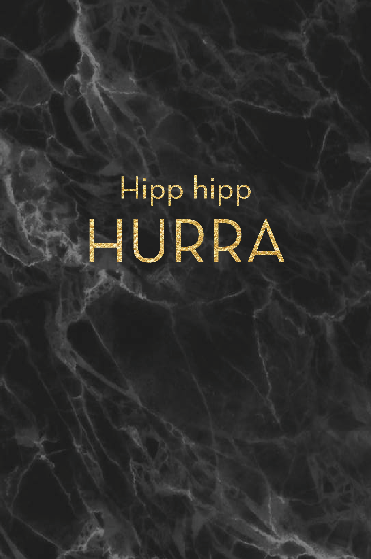 Gratulasjonskort "Hipp hipp hurra"