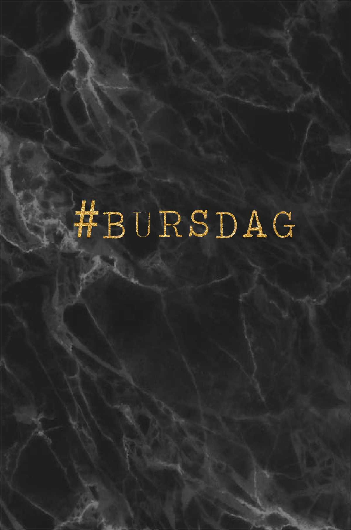 Gratulasjonskort "#Bursdag"