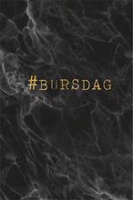 Last inn bildet i Galleri-visningsprogrammet, Gratulasjonskort &quot;#Bursdag&quot;

