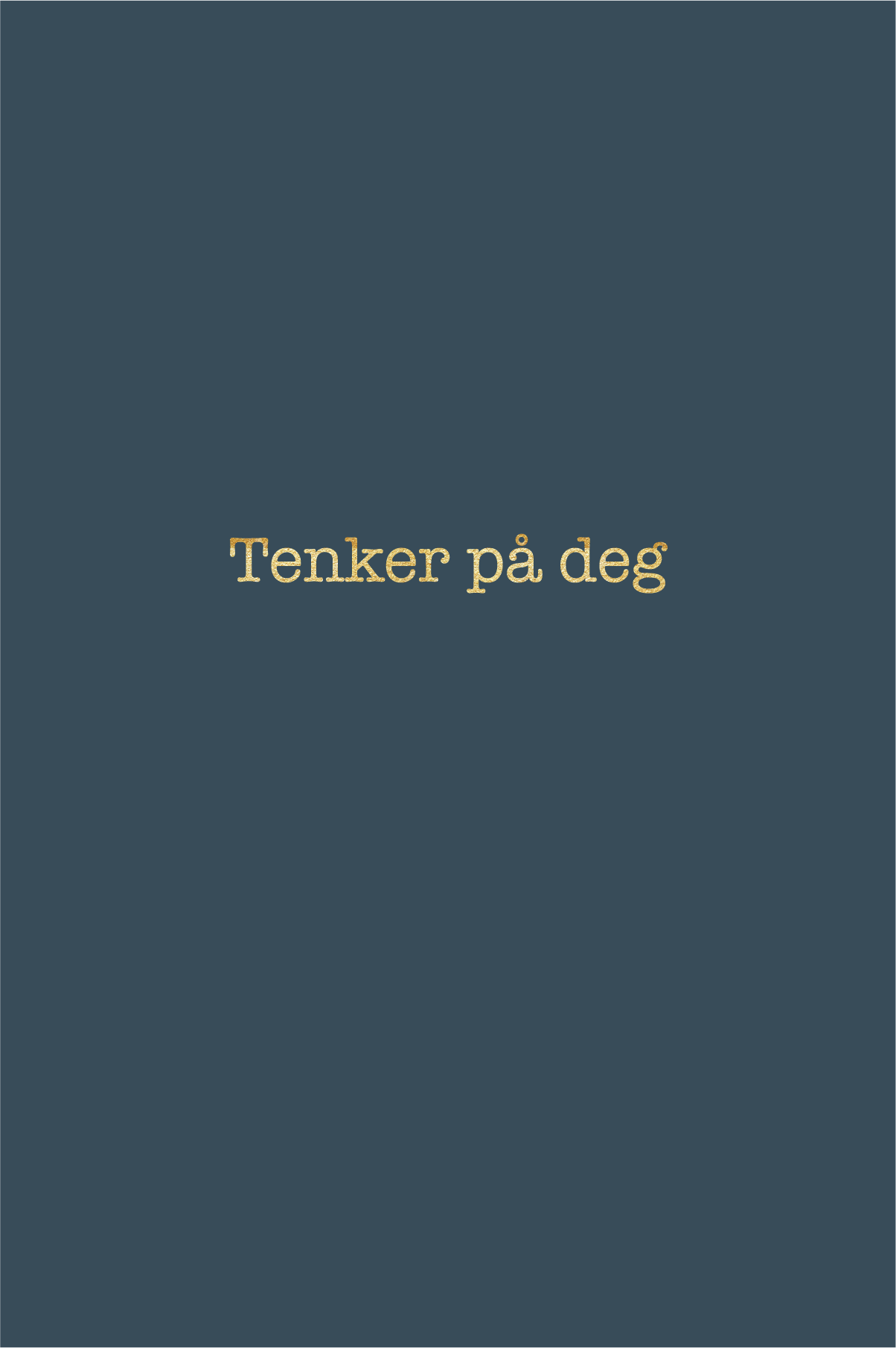 Gratulasjonskort "Tenker på deg"
