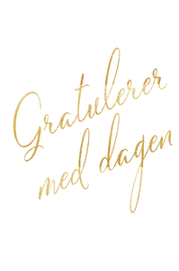 Gratulasjonskort "Gratulerer med dagen"