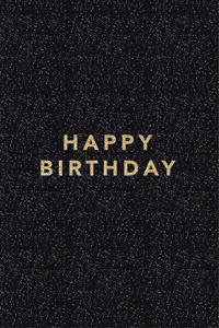 Gratulasjonskort "Happy Birthday"