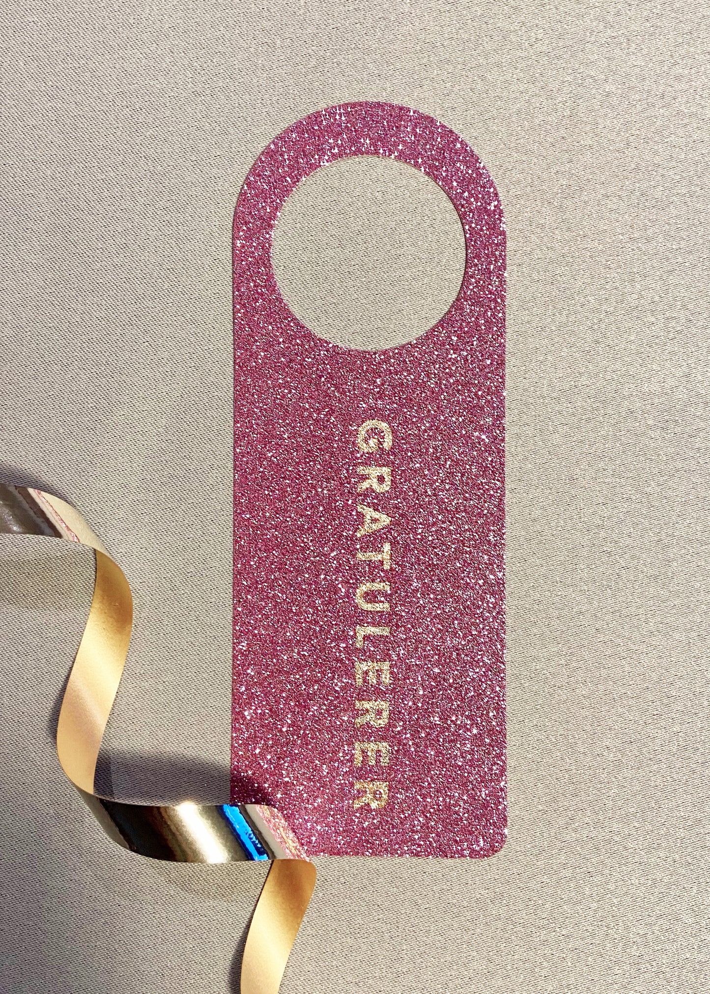 Flaskekort "Gratulerer"