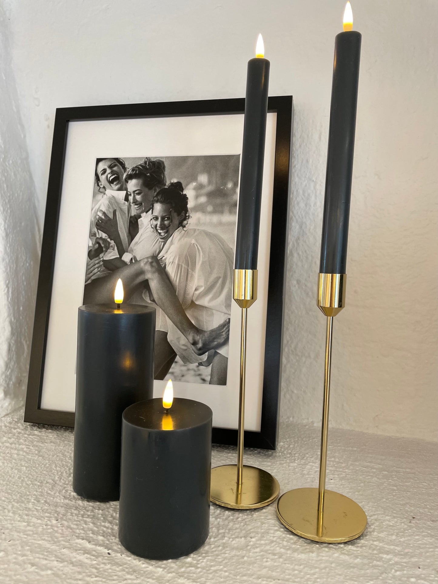 NYHET! Naturtro LED-kubbelys, mørk grå 9 cm