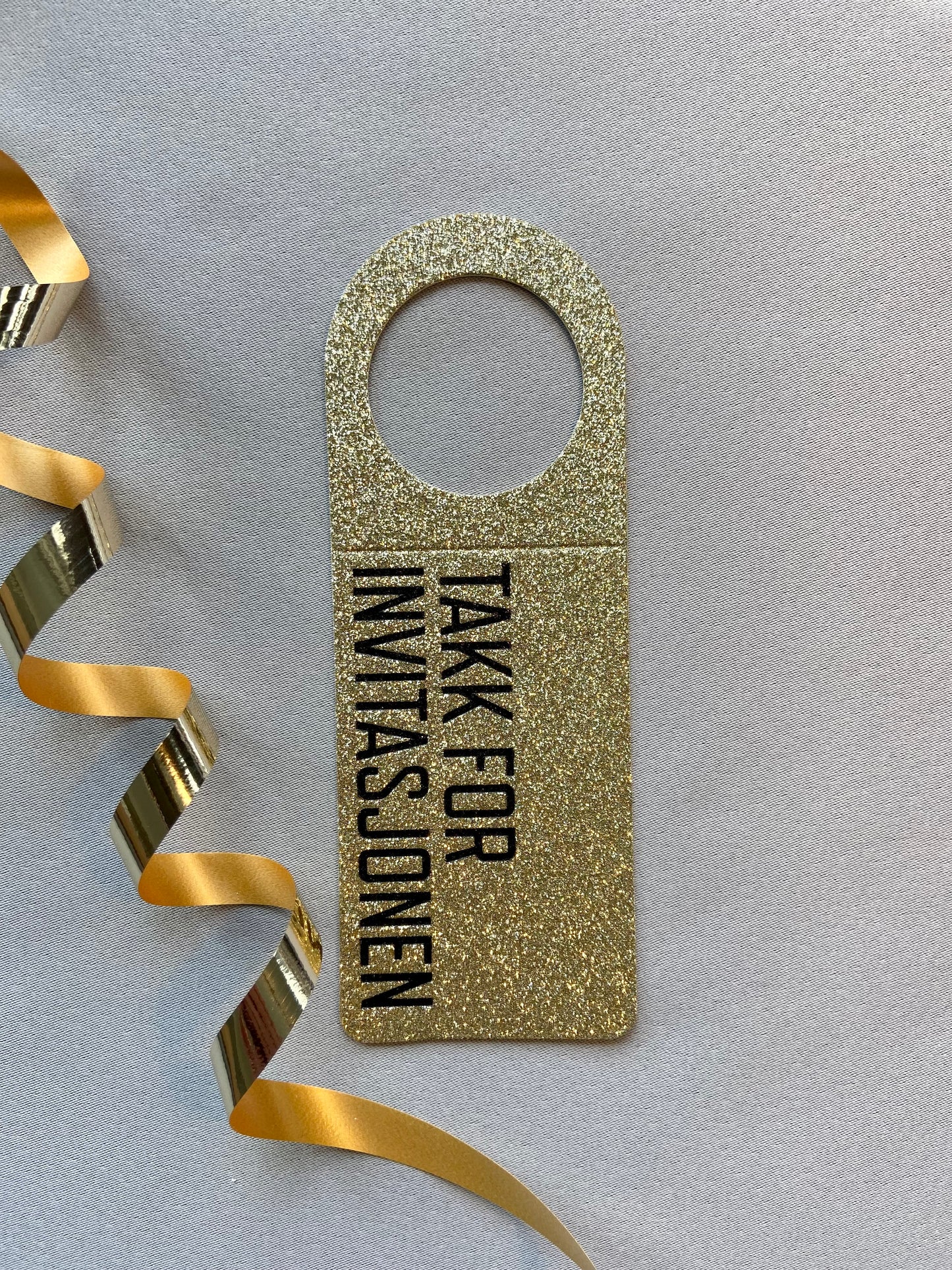 Flaskekort "Takk for invitasjonen"