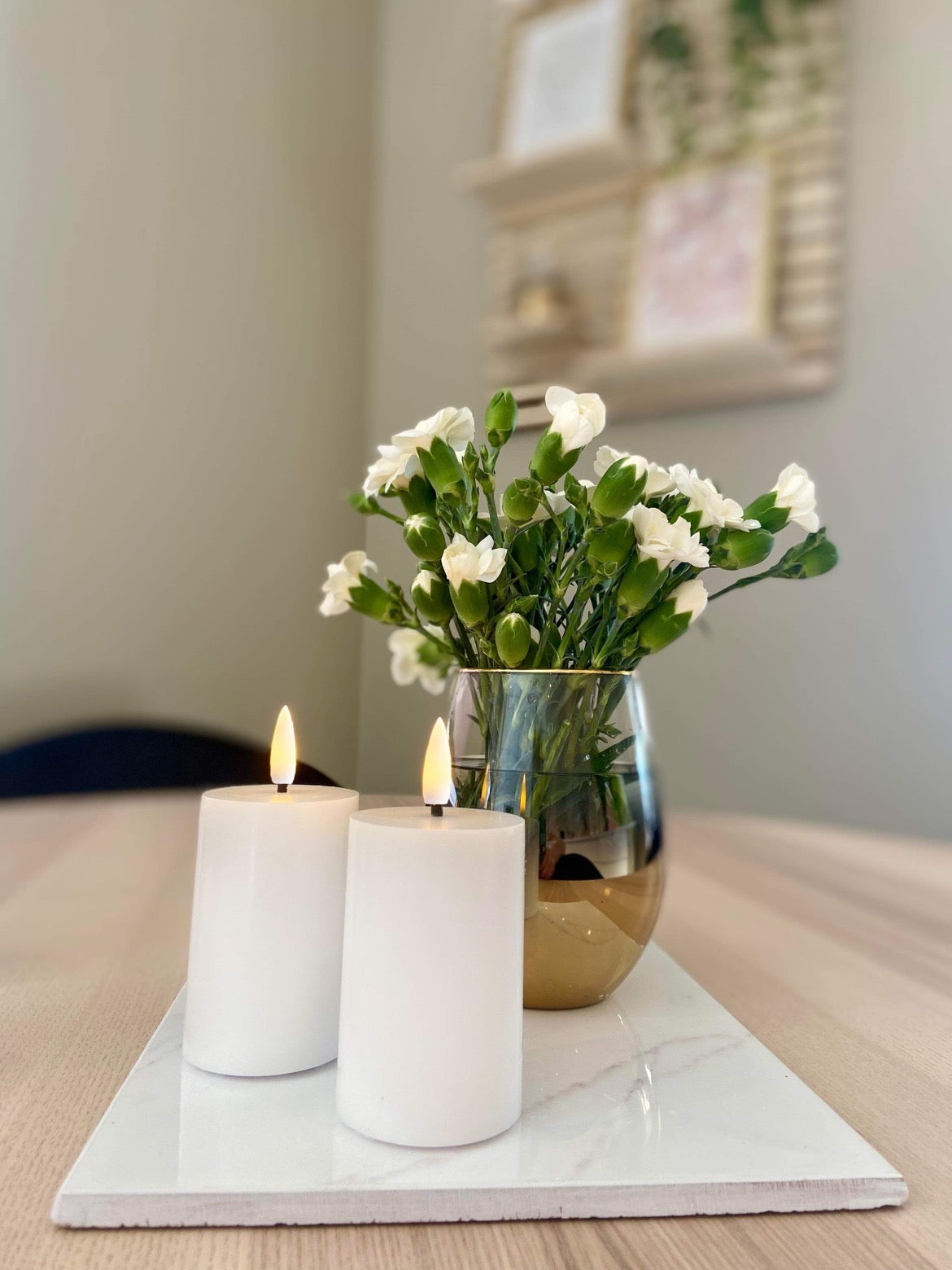 Naturtro LED-kubbelys, hvit 5 x 7,5 cm