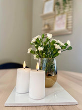 Last inn bildet i Galleri-visningsprogrammet, Naturtro LED-kubbelys, hvit 5 x 7,5 cm
