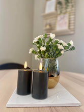 Last inn bildet i Galleri-visningsprogrammet, NYHET! Naturtro LED-kubbelys, mørk grå 5 x 7,5 cm
