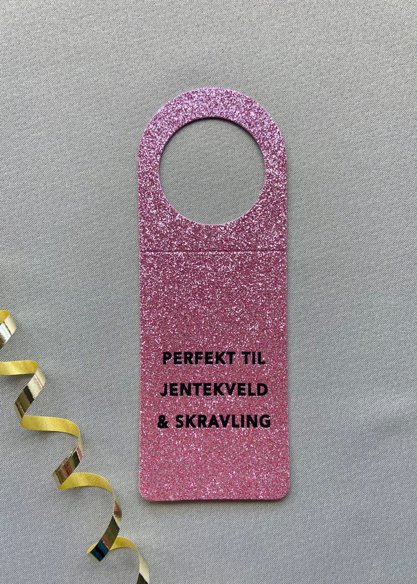 Flaskekort "Perfekt for jentekveld og skravling"