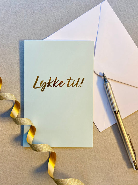 Gratulasjonskort "Lykke til!"